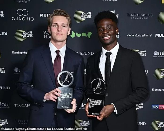 Odegaard and saka