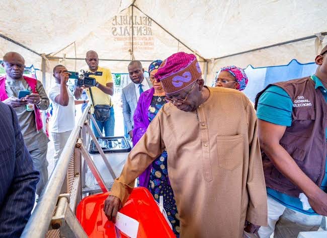 Tinubu Casts Vote - THEWILL NEWS MEDIA