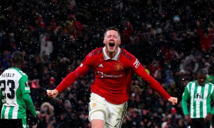 Weghorst Celebrates