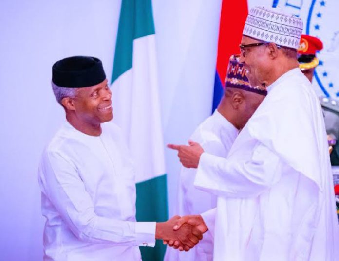 Yemi Osinbajo and Muhammadu Buhari