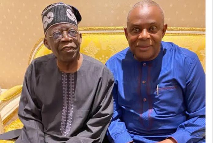 Bola Tinubu and James Faleke
