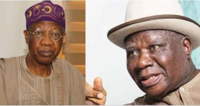 Edwin Clark and Lai Mohammed