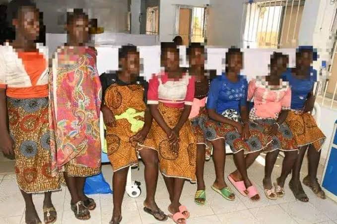 Eight abducted girls