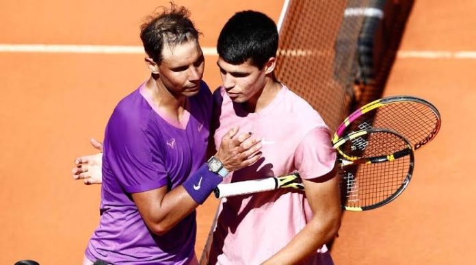 Rafael Nadal and Carlos Alcaraz