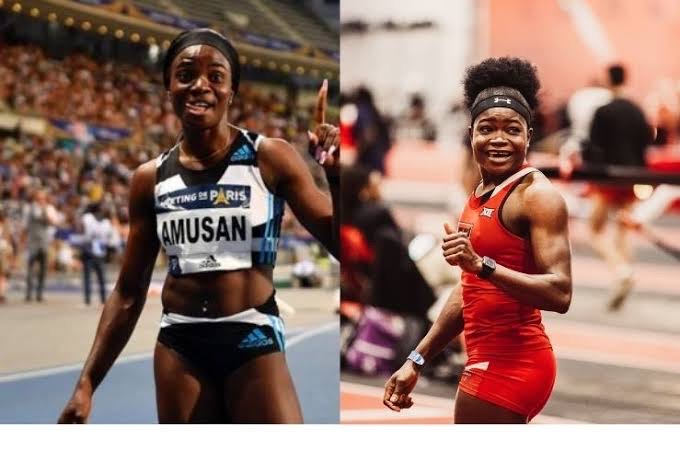 Tobi Amusan and Rosemary Chukwuma