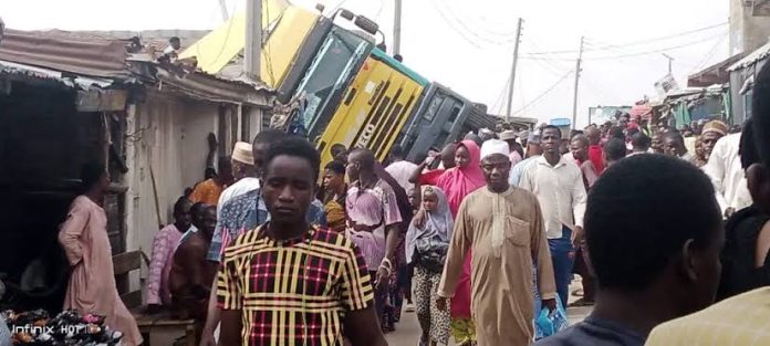 Truck rams into mosque