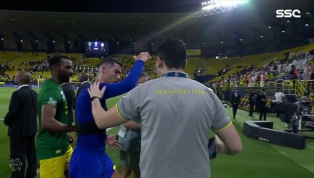 Frustrated Ronaldo