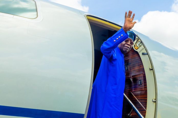 Tinubu departs nigeria