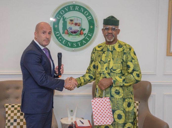 Jamie Christoff, Canadian Ambassador to Nigeria with Governor Dapo Abiodun