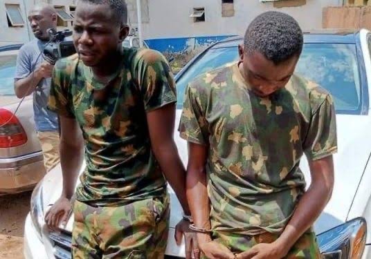 Naval officer, Ibrahim Adamu and a Correctional Service officer, Abdullahi Abdulwahab 2 - THEWILL NEWS MEDIA
