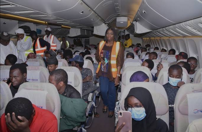 Nigerian S fleeing Sudan