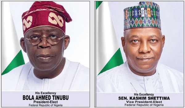 Official tinubu Shettima