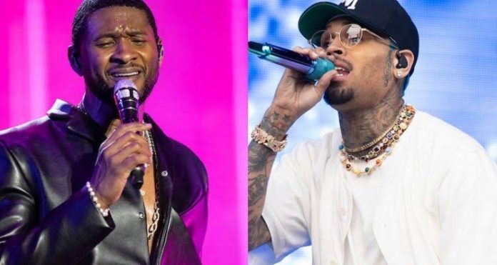Usher and Chris brown