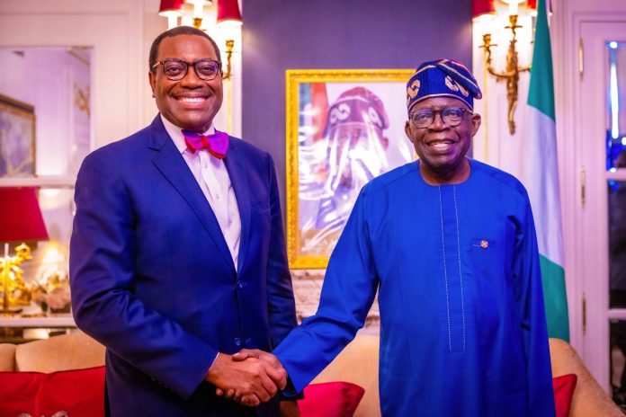AfDB President, Dr Adewunmi Adesina, Tinubu