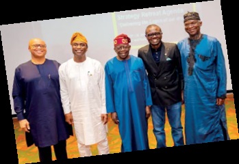 Akabueze, Hamzat, Tinubu, Sanwo-Olu and Fashola - THEWILL NEWS MEDIA