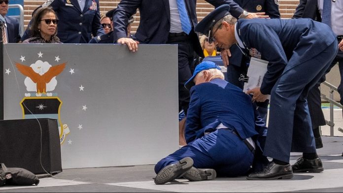 Joe Biden Falls