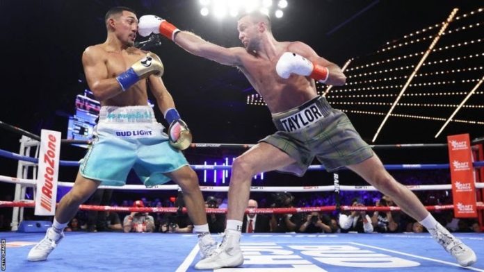Josh Taylor started strongly at Madison Square Garden, but Teofimo Lopez prevailed over 12 rounds
