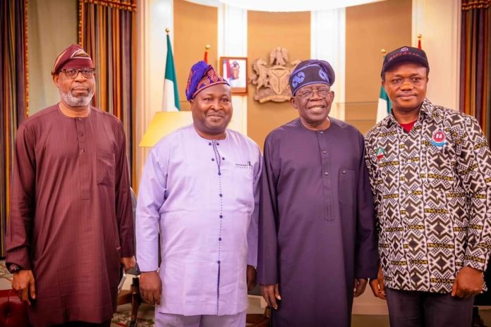 Matthew Ajirotu meets Tinubu JOHESU