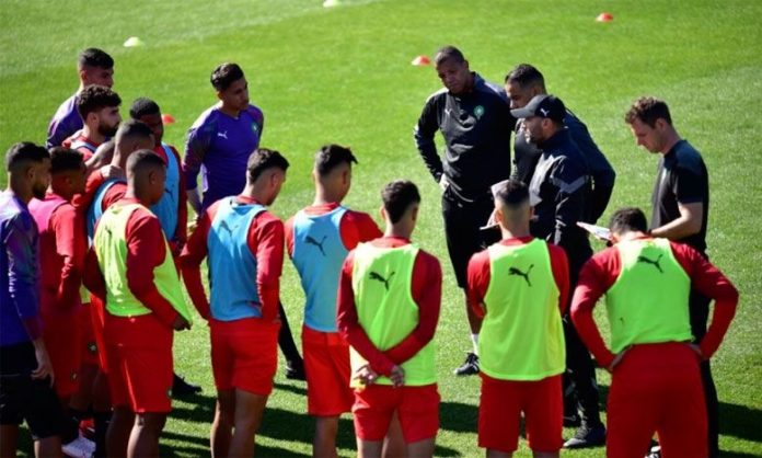Morocco U23 team, led by head coach, Issame Charaï