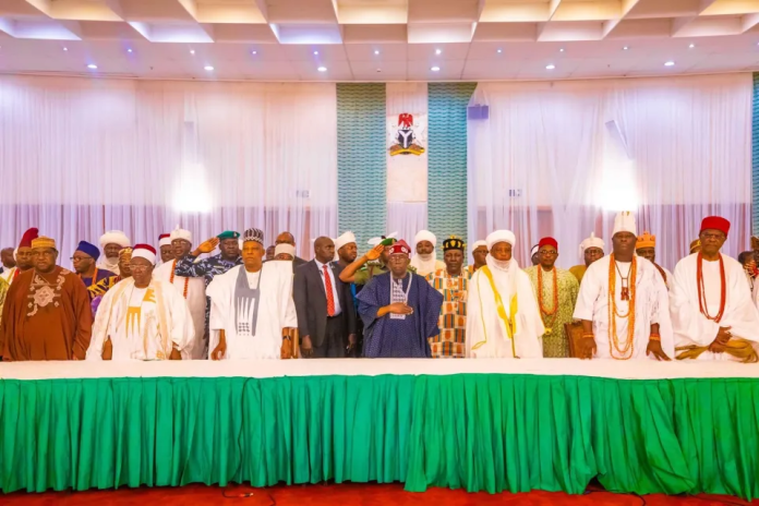 Tinubu with traditional rulers