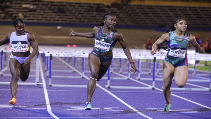 Tobi Amusan Racers Grand Prix in Jamaica