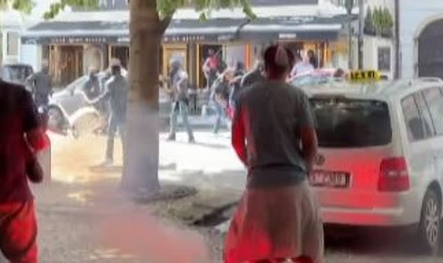 Westham fans attacked