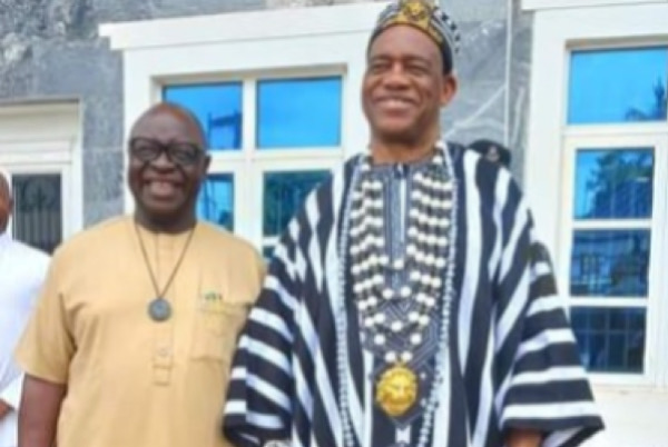 BSEMA The Acting Executive Secretary of the Benue State Emergency Management Agency (BSEMA), James Iorpuu and the paramount Ruler of Tiv nation, Tor Tiv V, His Royal Majesty, Orchivirigh, Professor James Iorzua Ayatse.