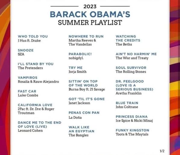 Obama playlist Burna boy - THEWILL NEWS MEDIA