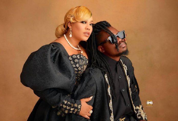 Toyin Lawani with Segun Adebayo