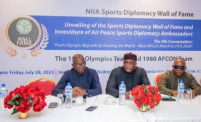 NIIA sports diplomacy wall of fame