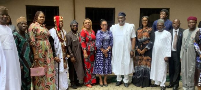 Minister of Tourism, Ms Lola Ade-John in a group photograph with members of the Federation of Tourism Associations of Nigeria (FTAN) led by President, Mr Nkereuwem Onung, who paid a courtesy visit to her office in Abuja, Thursday. Minister of Tourism, Ms Lola Ade-John in a group photograph with members of the Federation of Tourism Associations of Nigeria (FTAN) led by President, Mr Nkereuwem Onung, who paid a courtesy visit to her office in Abuja, Thursday.