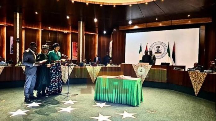 Tinubu swears in ministers