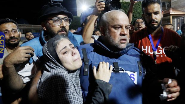 wife, children of al jazeera journalist killed in gaza