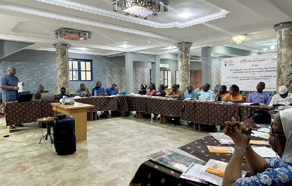 Ojo and participants at the workshop