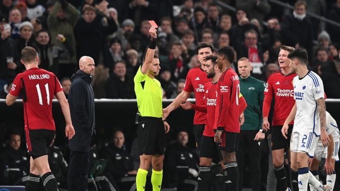 Rashford sees red