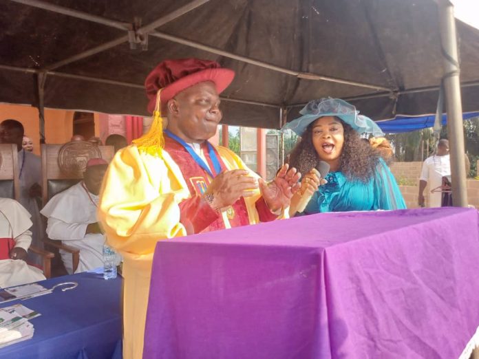 The immediate past chairman of Ini LGA, Akwa Ibom State, Rt. Hon. Israel Idaisin and his wife during the Carol. The immediate past chairman of Ini LGA, Akwa Ibom State, Rt. Hon. Israel Idaisin and his wife during the Carol.