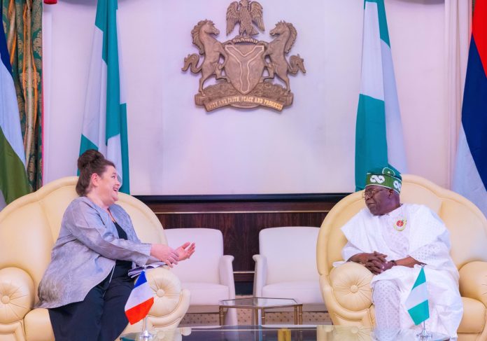Tinubu and Emmanuelle Blatmann