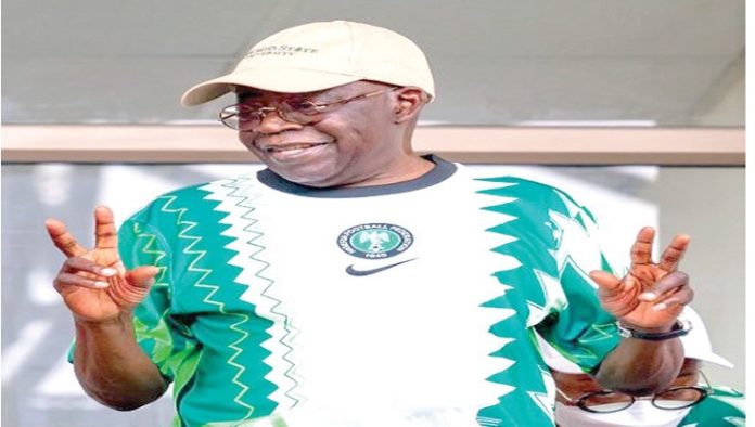 Tinubu super eagles jersey