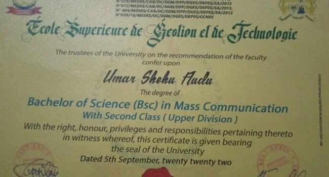 fake certificate