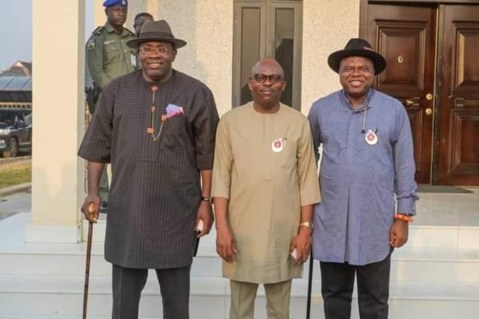 former Governor of Bayelsa State, Senator Seriake Dickson and current Governor, Senator Douye Diri, for rallying support for the peaceful resolution of Rivers State Governor, Siminalayi Fubara.