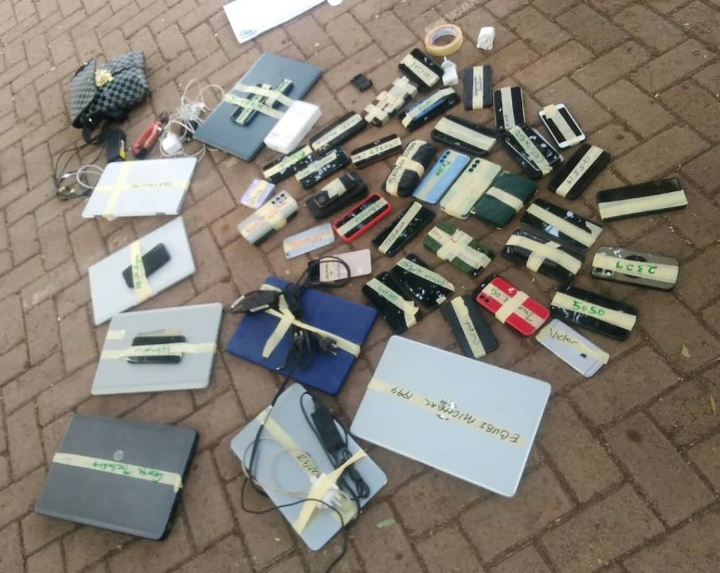 Confiscated laptops