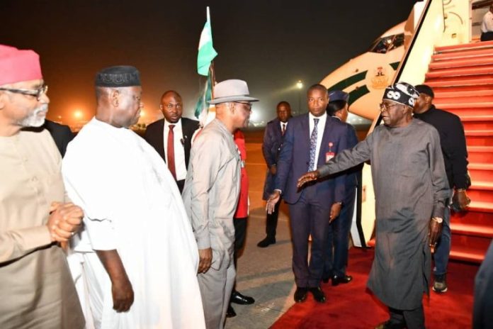 Tinubu returns to Abuja