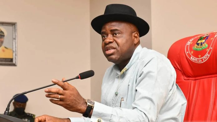 Diri. Governor of Bayelsa State, Senator Douye Diri