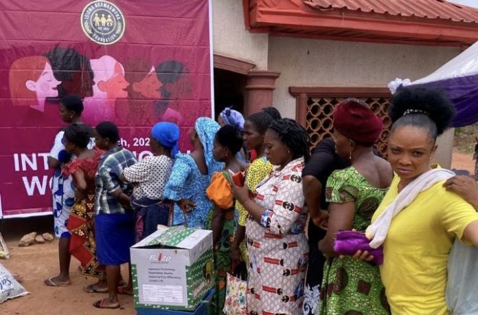 Beneficiaries who received different kinds of gift items during the 2024 International Women's Day celebration organised by the Isioma Akamagwuna Foundation (IAF) at Ubulu-Uku in Aniocha South LGA of Delta on March 8, 2024. Beneficiaries who received different kinds of gift items during the 2024 International Women's Day celebration organised by the Isioma Akamagwuna Foundation (IAF) at Ubulu-Uku in Aniocha South LGA of Delta on March 8, 2024.