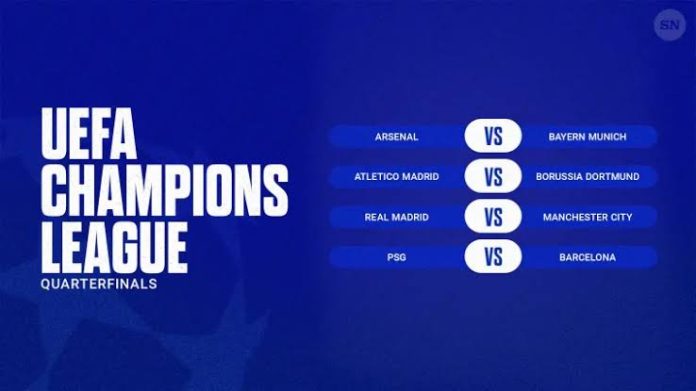 UCL quarter final draws