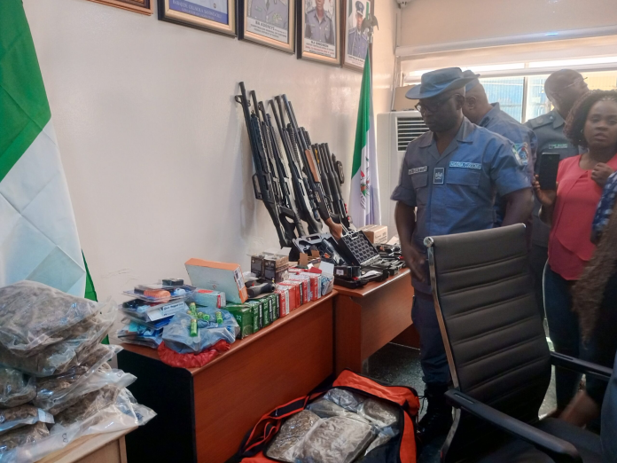 Customs Intercepts Arms, Military Uniform At Lagos Port Customs Intercepts Arms, Military Uniform At Lagos Port