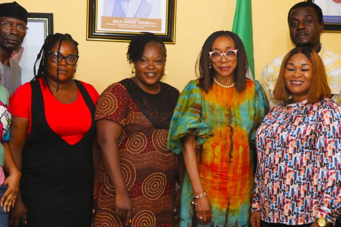 Director Press, Ahmadu Chindaya, Reporter From the will, Ebere Chibuzor, NANTaiye Olayemi, Hon.Minister Of Tourism, LOLA ADe-JOHN, FRCN, Chioma Ezike and the president of ANJET Victor Nze.