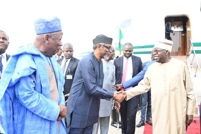 Tinubu returns to Abuja