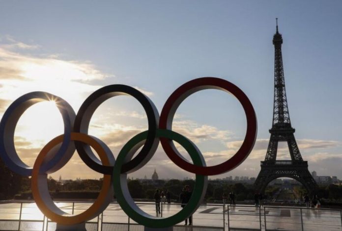 Eiffel Tower Gets Olympic Makeover