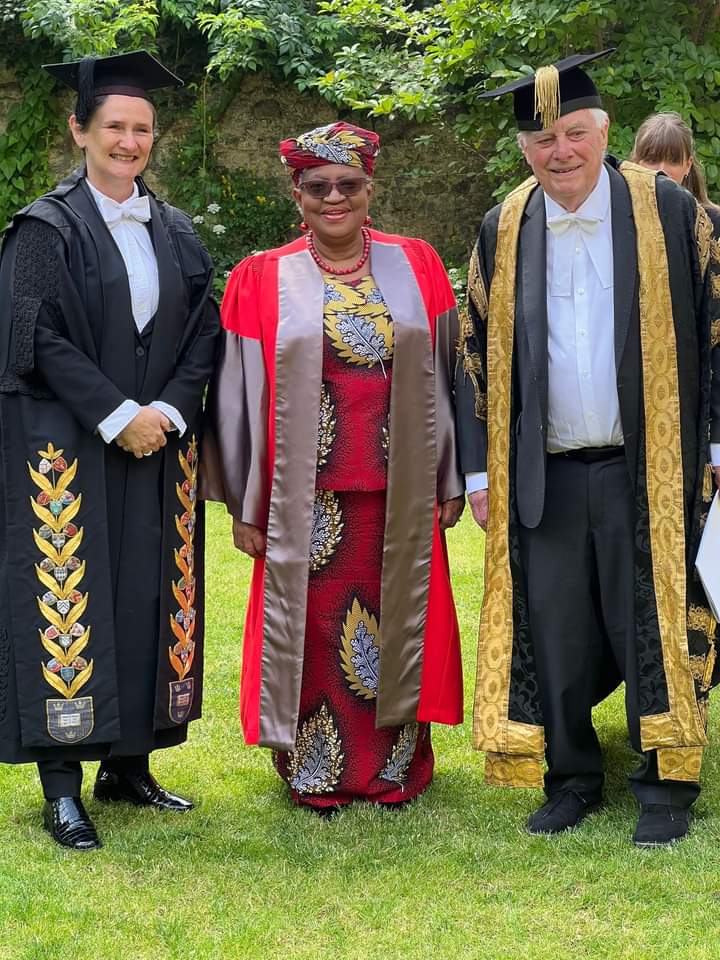 Oxford University Confers Honorary Doctorate Degree On Okonjo-Iweala - THEWILL NEWS MEDIA Oxford University Confers Honorary Doctorate Degree On Okonjo-Iweala